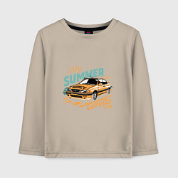 Лонгслив хлопковый детский My Summer Car Toyota Corolla, цвет: миндальный