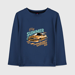 Лонгслив хлопковый детский My Summer Car Toyota Corolla, цвет: тёмно-синий