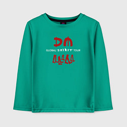 Лонгслив хлопковый детский Depeche Mode - Spirit shirt, цвет: зеленый