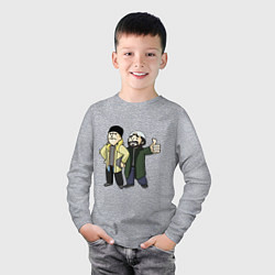 Лонгслив хлопковый детский Vault Jay and silent Bob, цвет: меланж — фото 2
