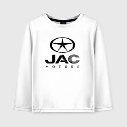 Лонгслив хлопковый детский Jac - logo, цвет: белый