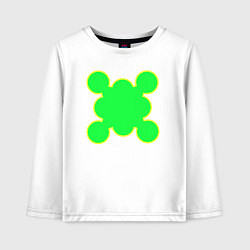 Детский лонгслив Салатовая фигура с контуром