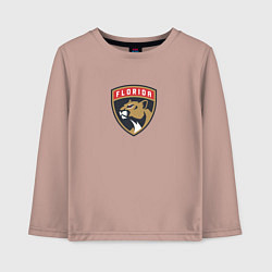 Лонгслив хлопковый детский Florida Panthers NHL, цвет: пыльно-розовый