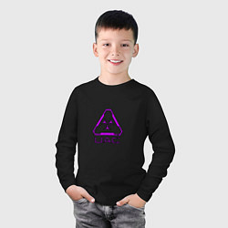 Лонгслив хлопковый детский UAC фиолетовый, цвет: черный — фото 2
