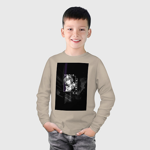 Детский лонгслив Горничная Рем / Миндальный – фото 3