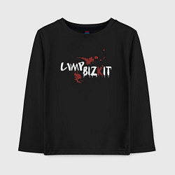 Лонгслив хлопковый детский Limp Bizkit style, цвет: черный