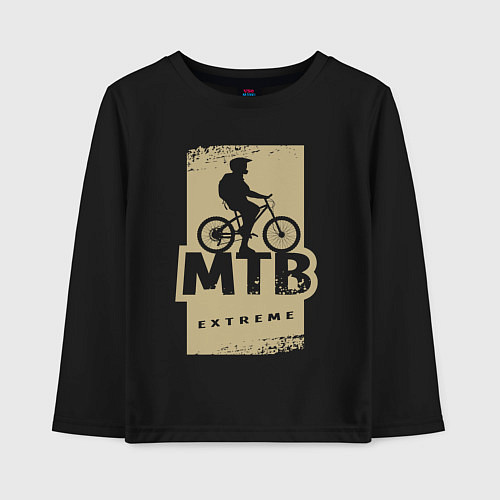 Детский лонгслив MTB extreme / Черный – фото 1