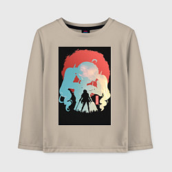 Лонгслив хлопковый детский Реинкарнация безработного Эрис Бореас Грейрат, цвет: миндальный