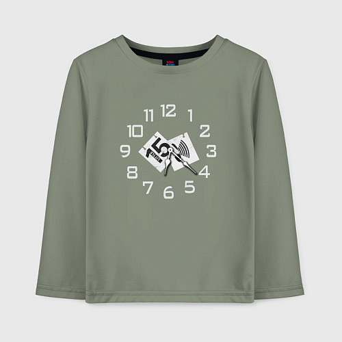 Детский лонгслив Depeche Mode - Little 15 single / Авокадо – фото 1