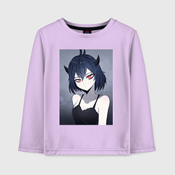 Лонгслив хлопковый детский Чёрный клевер Секре Сваллотейл Неро, цвет: лаванда