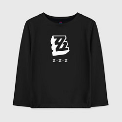 Лонгслив хлопковый детский Zenless Zone Zero logo, цвет: черный