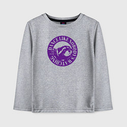 Детский лонгслив Енот танцующий в кругу под педро