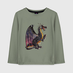Лонгслив хлопковый детский HOMM3 Black Dragon, цвет: авокадо
