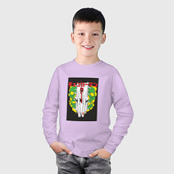 Лонгслив хлопковый детский Человек-бензопила Денджи бензопила, цвет: лаванда — фото 2