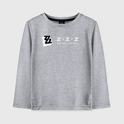 Лонгслив хлопковый детский Zenless zone zero логотип, цвет: меланж