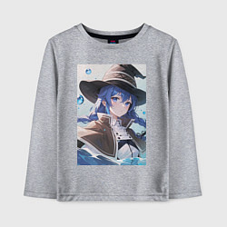 Лонгслив хлопковый детский Реинкарнация безработного Рокси Мигурд, цвет: меланж