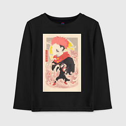 Лонгслив хлопковый детский Магическая битва Сукуна Рёмэн арт, цвет: черный