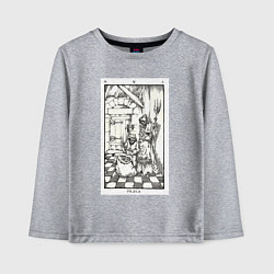 Лонгслив хлопковый детский Девятые врата In vain Антихрист AT, цвет: меланж