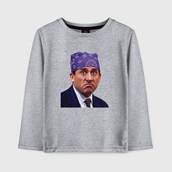 Лонгслив хлопковый детский Prison mike Michael Scott офис, цвет: меланж