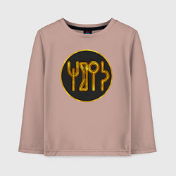 Лонгслив хлопковый детский Химьяр из Total War: Attila, цвет: пыльно-розовый