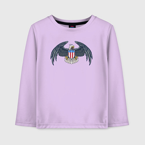 Детский лонгслив Eagle USA / Лаванда – фото 1