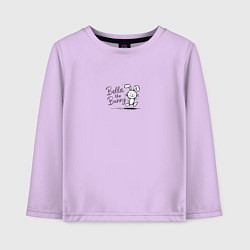 Лонгслив хлопковый детский Bella Bunny, цвет: лаванда