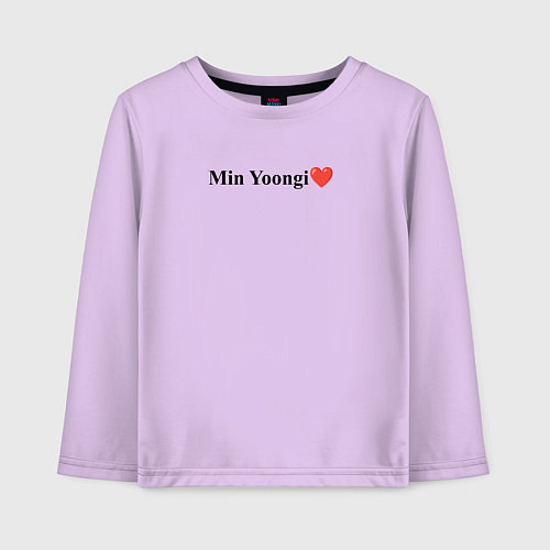 Детский лонгслив BTS Min Yoongi / Лаванда – фото 1