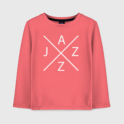 Лонгслив хлопковый детский Jazz mood, цвет: коралловый