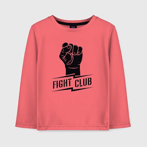 Детский лонгслив Fight club warrior / Коралловый – фото 1