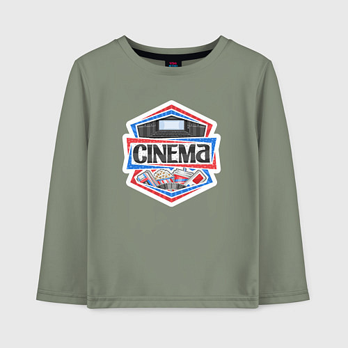 Детский лонгслив Кинотеатр / Авокадо – фото 1