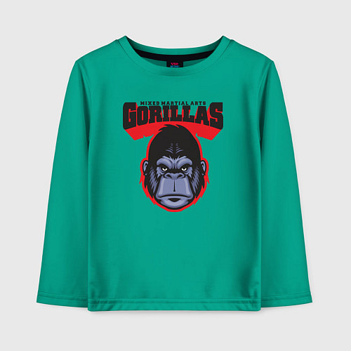 Детский лонгслив Gorillas MMA / Зеленый – фото 1