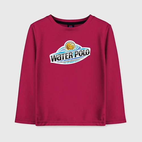 Детский лонгслив Water polo sport / Маджента – фото 1