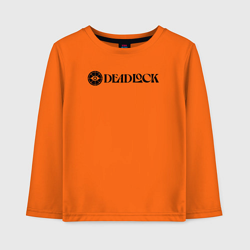 Детский лонгслив Deadlock white logo / Оранжевый – фото 1