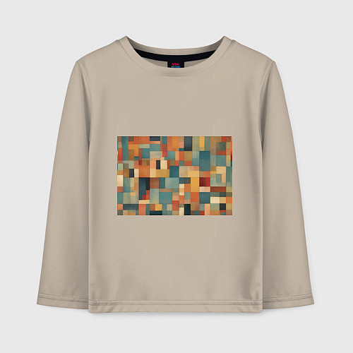 Детский лонгслив Inspired by Paul Klee / Миндальный – фото 1