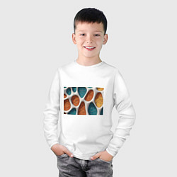 Лонгслив хлопковый детский Вдохновлено Антонио Гауди, цвет: белый — фото 2