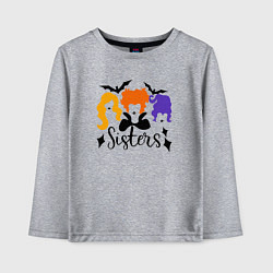 Лонгслив хлопковый детский The Witch Sisters - Hocus Pocus, цвет: меланж