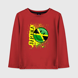 Лонгслив хлопковый детский Jamaica smile, цвет: красный