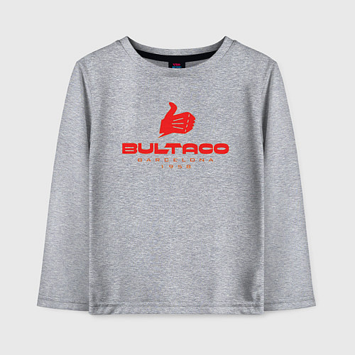 Детский лонгслив Легенда Барселоны / Меланж – фото 1