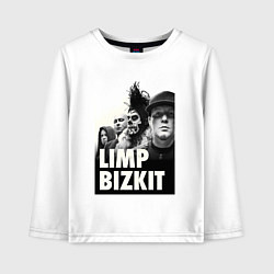 Лонгслив хлопковый детский Limp Bizkit all, цвет: белый