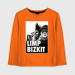 Лонгслив хлопковый детский Limp Bizkit all, цвет: оранжевый