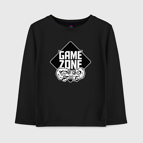 Детский лонгслив Game zone / Черный – фото 1