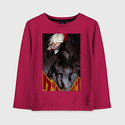 Лонгслив хлопковый детский Дандадан: Кэн Такакура, цвет: маджента