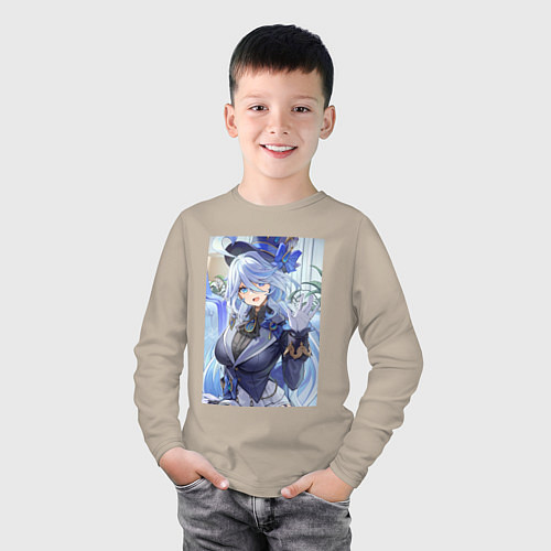 Детский лонгслив Геншин Фурина / Миндальный – фото 3