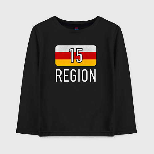 Детский лонгслив Region 15 / Черный – фото 1