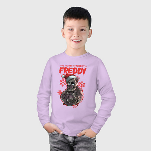 Детский лонгслив Five Nights at Freddys - Freddy / Лаванда – фото 3