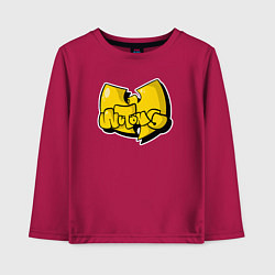 Лонгслив хлопковый детский Wu-Tang bubble, цвет: маджента