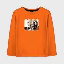 Лонгслив хлопковый детский Aespa girl group, цвет: оранжевый
