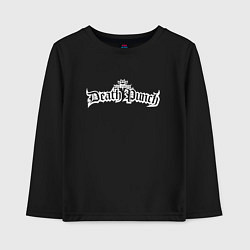 Лонгслив хлопковый детский Five Finger Death Punch - logo, цвет: черный