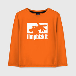 Лонгслив хлопковый детский Limp Bizkit - logo, цвет: оранжевый