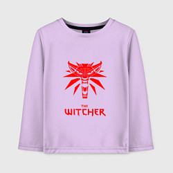 Лонгслив хлопковый детский The witcher games, цвет: лаванда